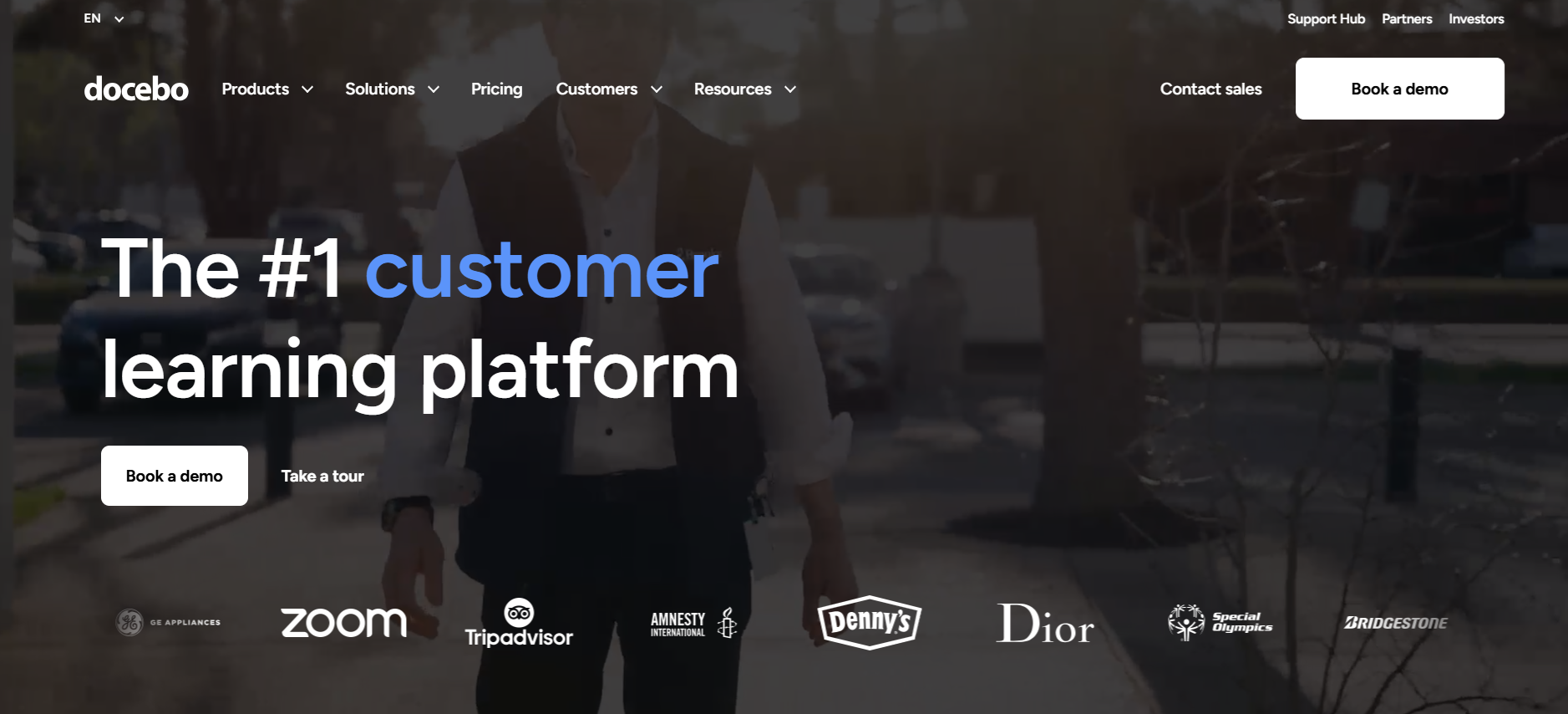 Docebo homepage