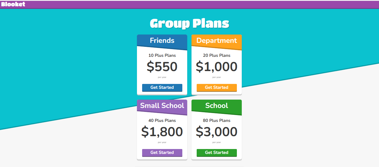 Blooket pricing page