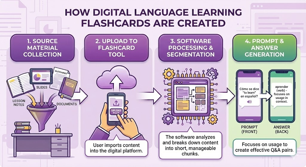 How Do Language Learning Flashcards Work