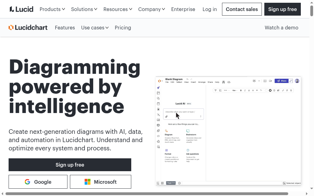 Lucidchart screenshot