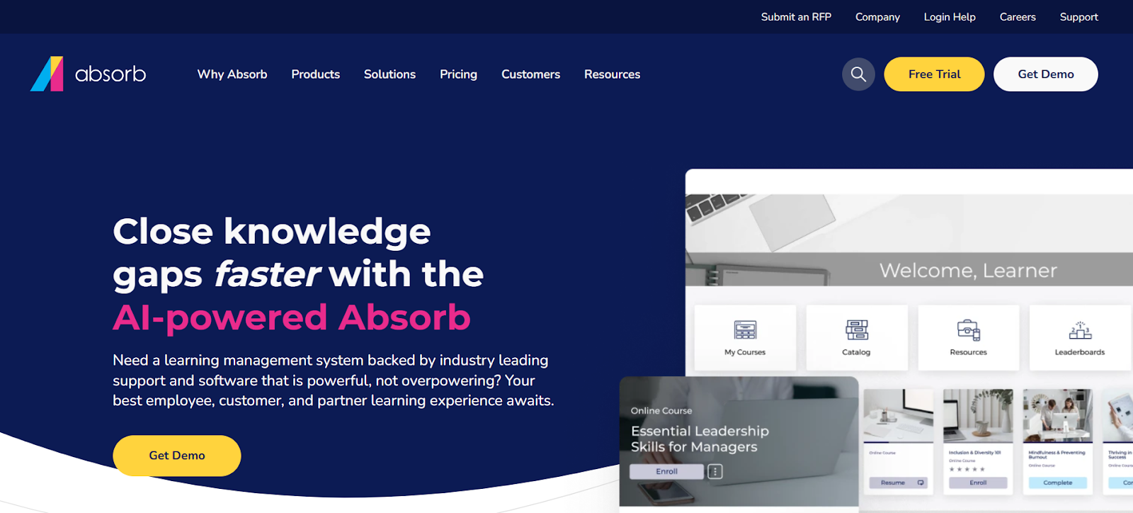 Absorb LMS (Best White Label LMS for Enterprise Training)