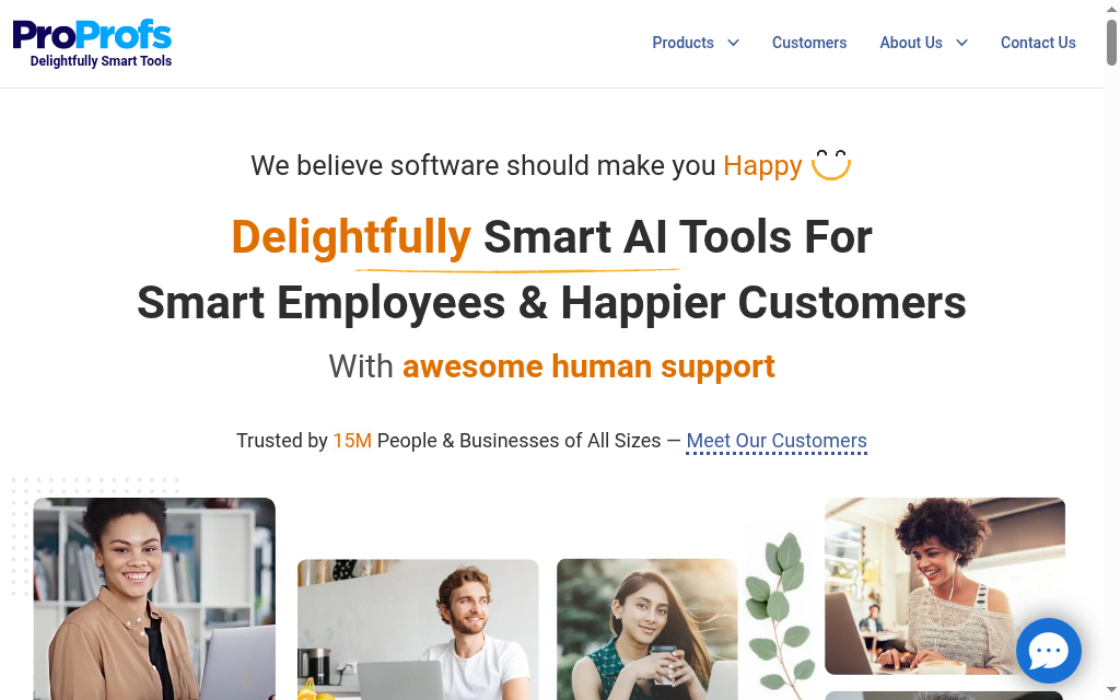 ProProfs Training Maker homepage