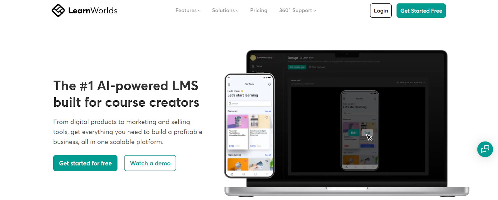 LearnWorlds (Best for Selling Online Courses)