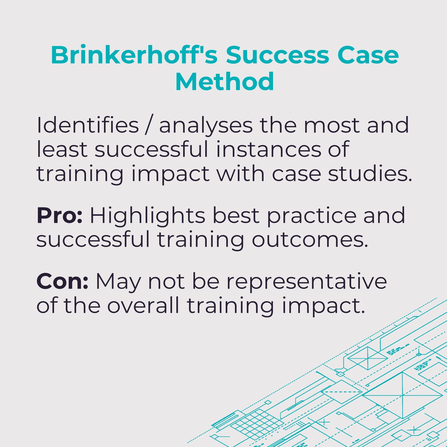 Pros and cons of Brinkerhoff's success case method