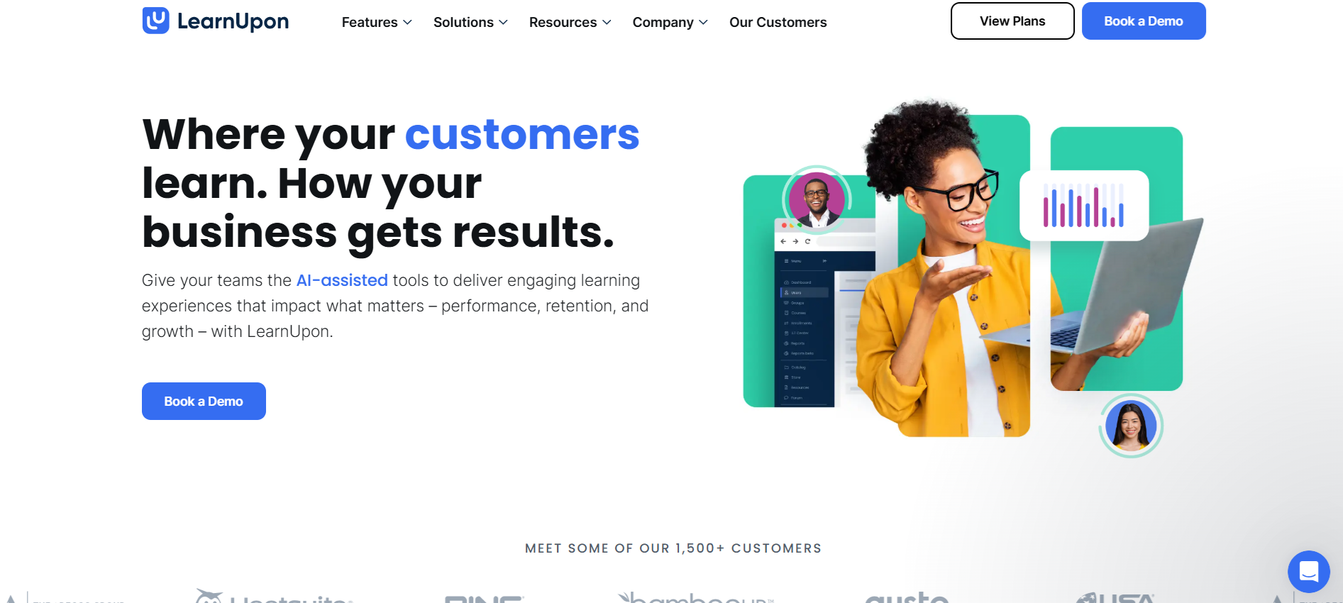 LearnUpon home page