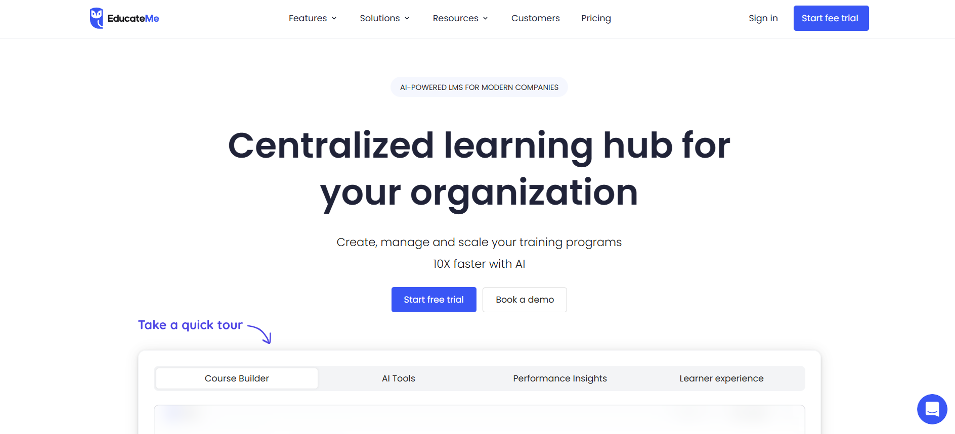 Centralized learning hub for your organization