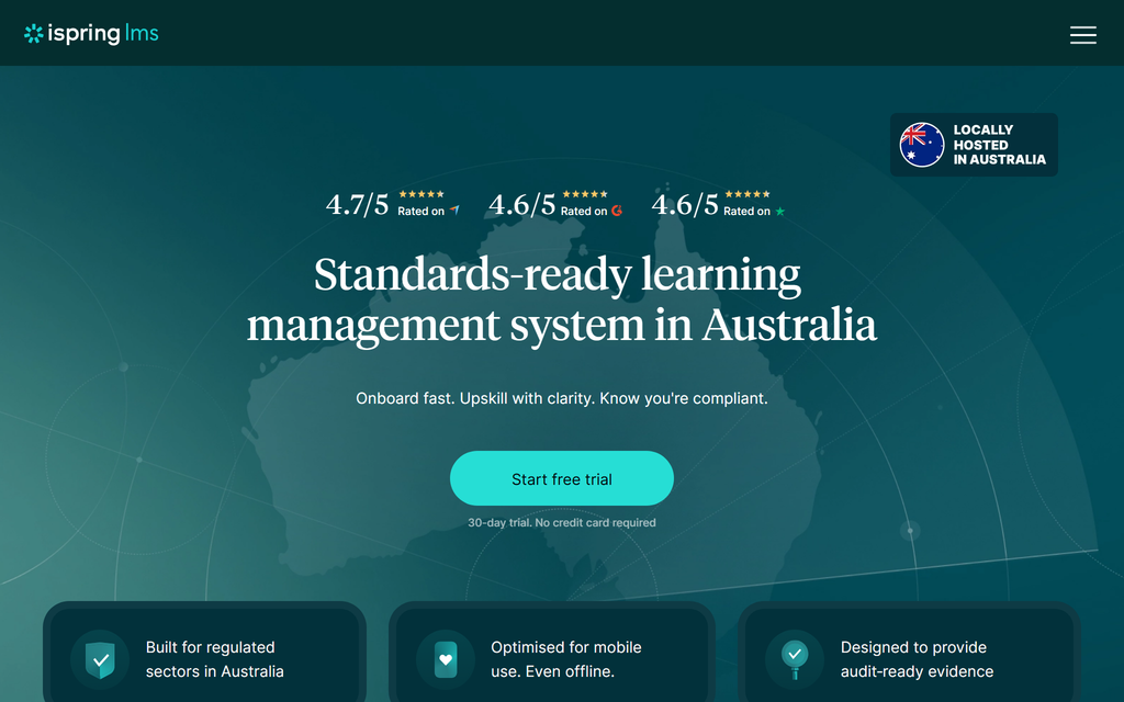 iSpring Learn官网首页