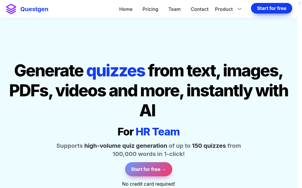 Questgen homepage