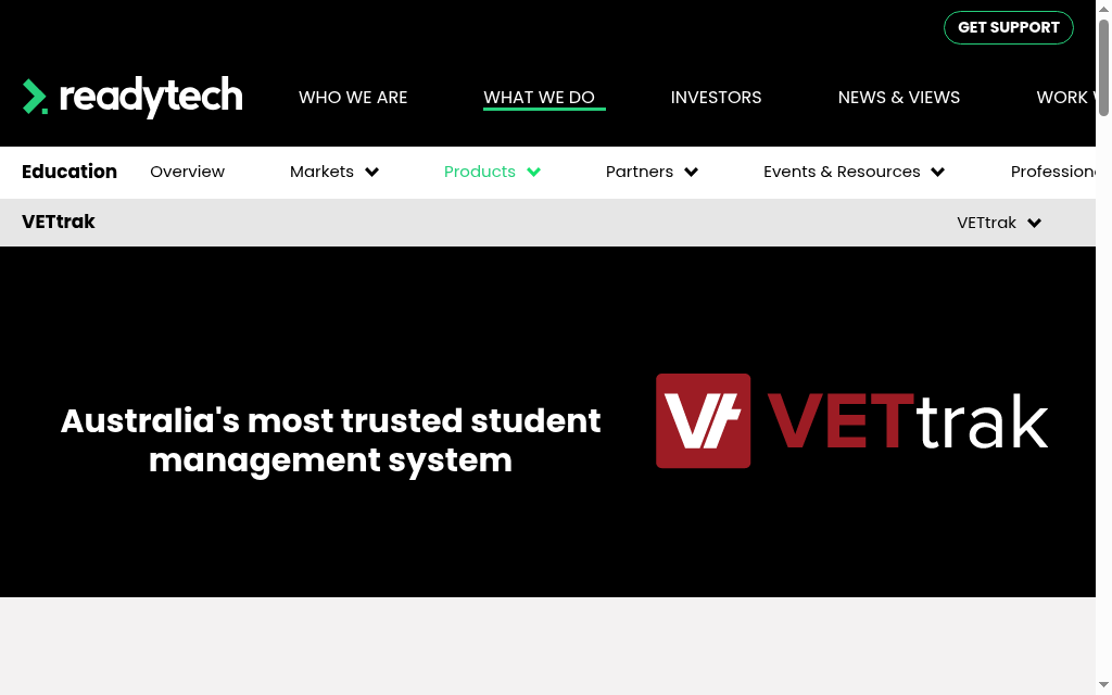 VETtrak, an Australian RTO student management system