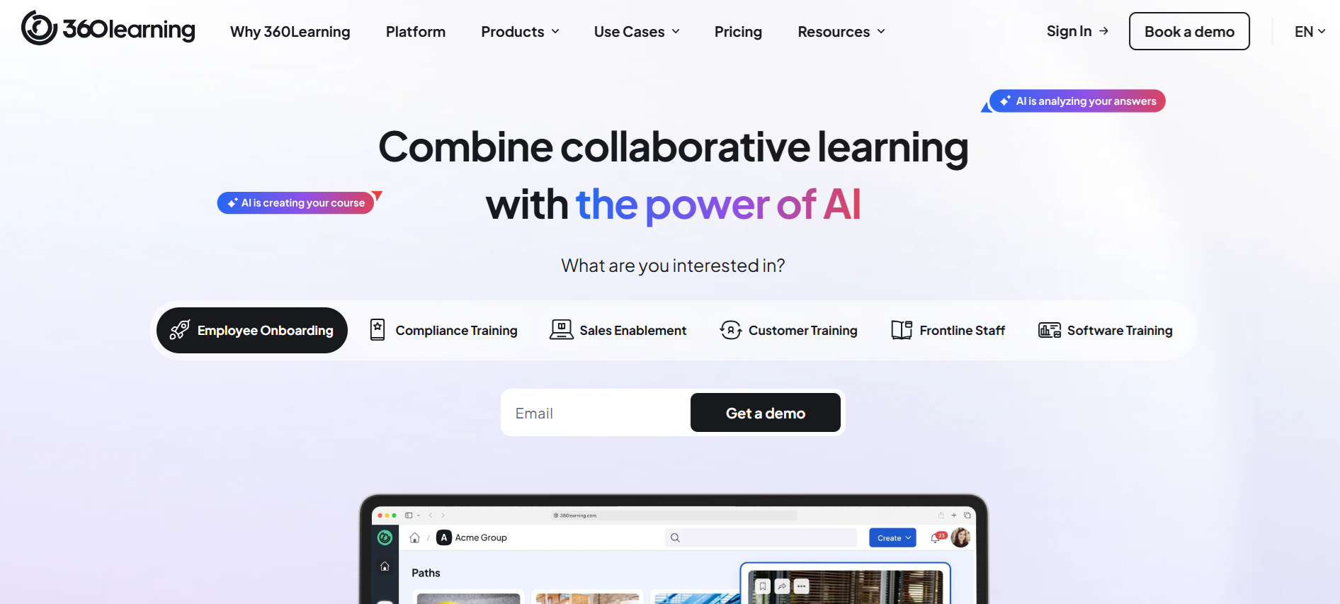 Combine collaborative learning with the power of AI
