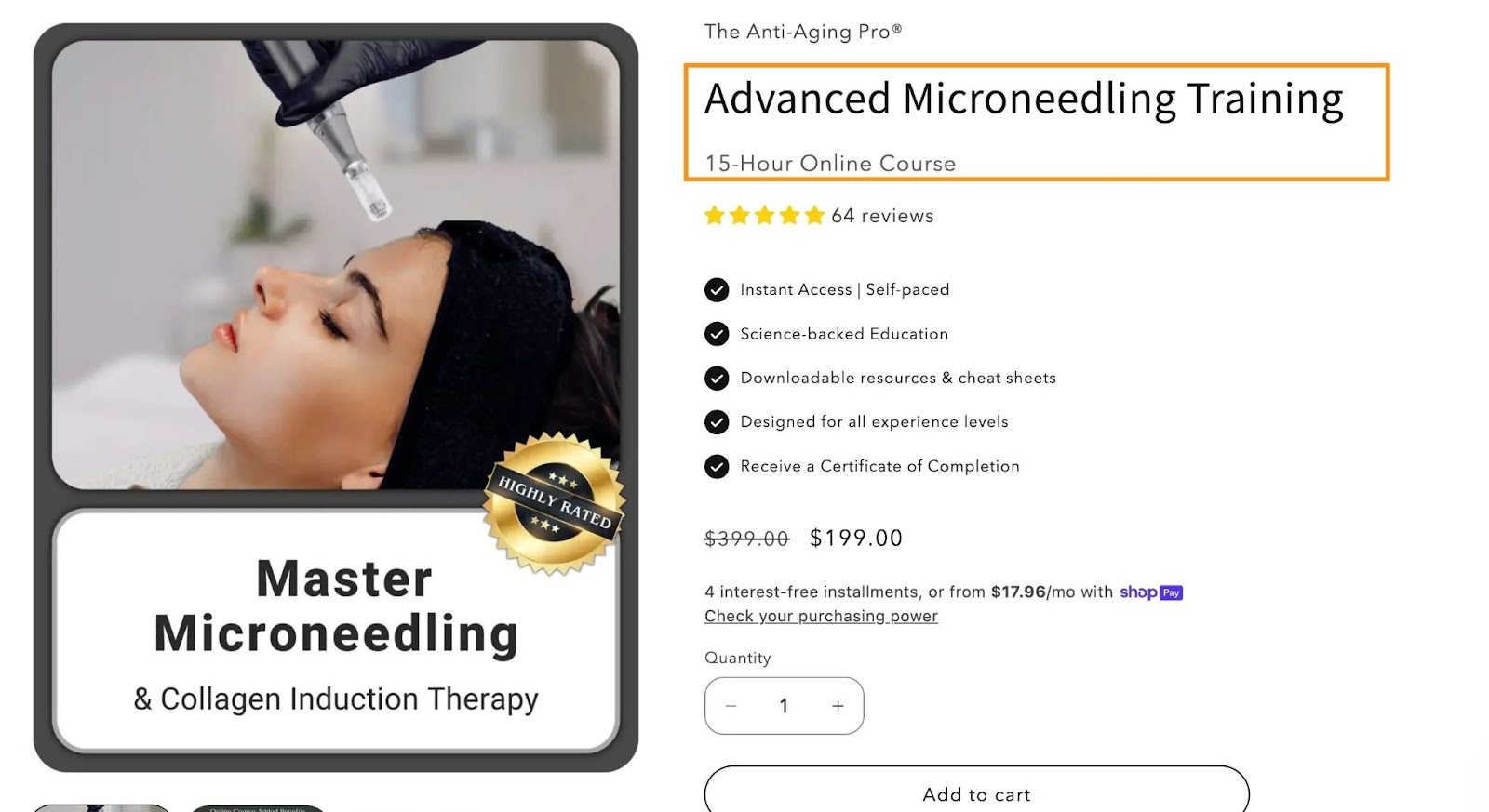 Advanced Microneedling Training (The Anti‑Aging Pro)