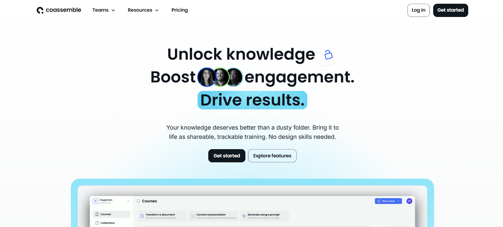 Coassemble shines as a course creation platform with a strong focus on simplicity and design