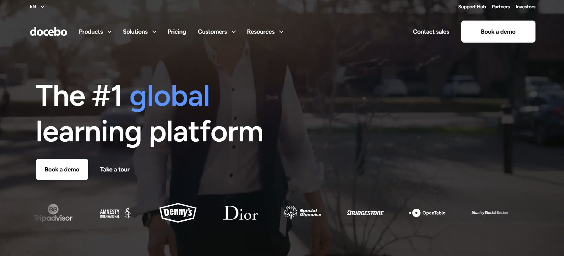 Docebo homepage