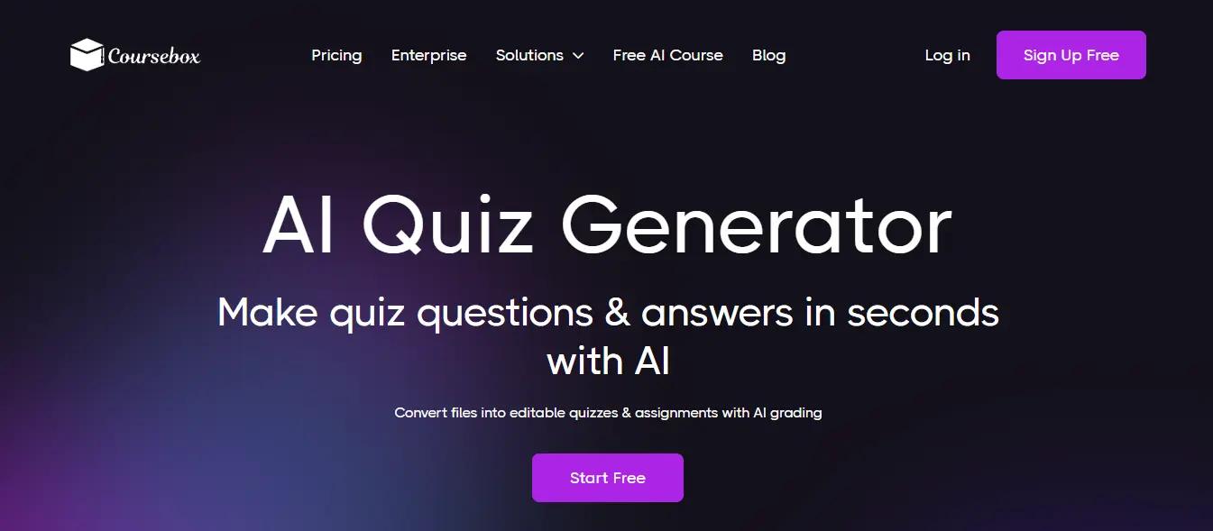 CourBox Quiz Generator