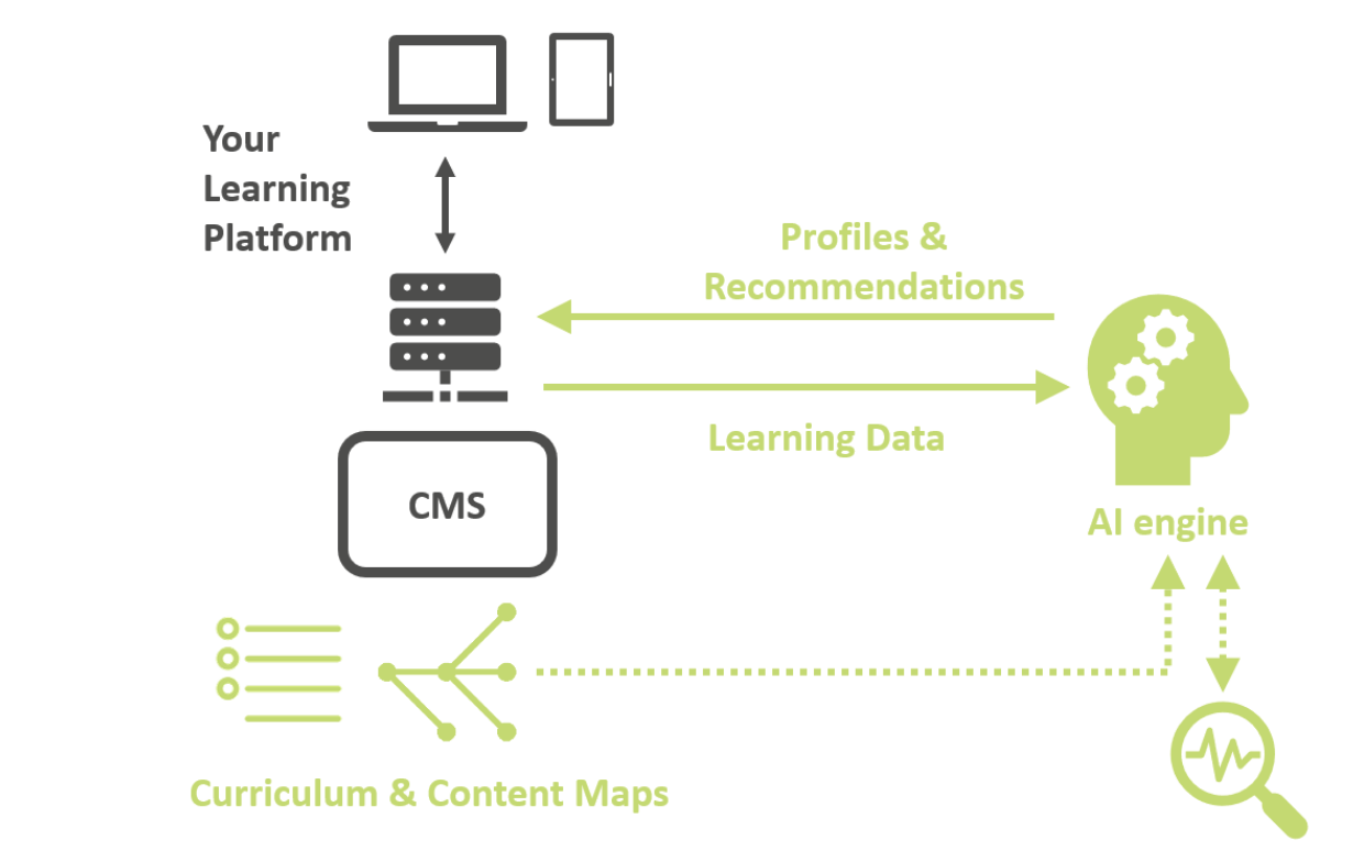 AI-driven working process of Adaptemy