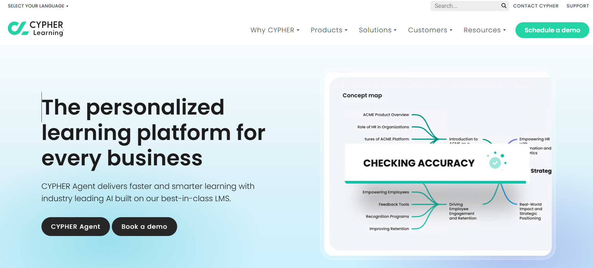 Cypher Learning homepage