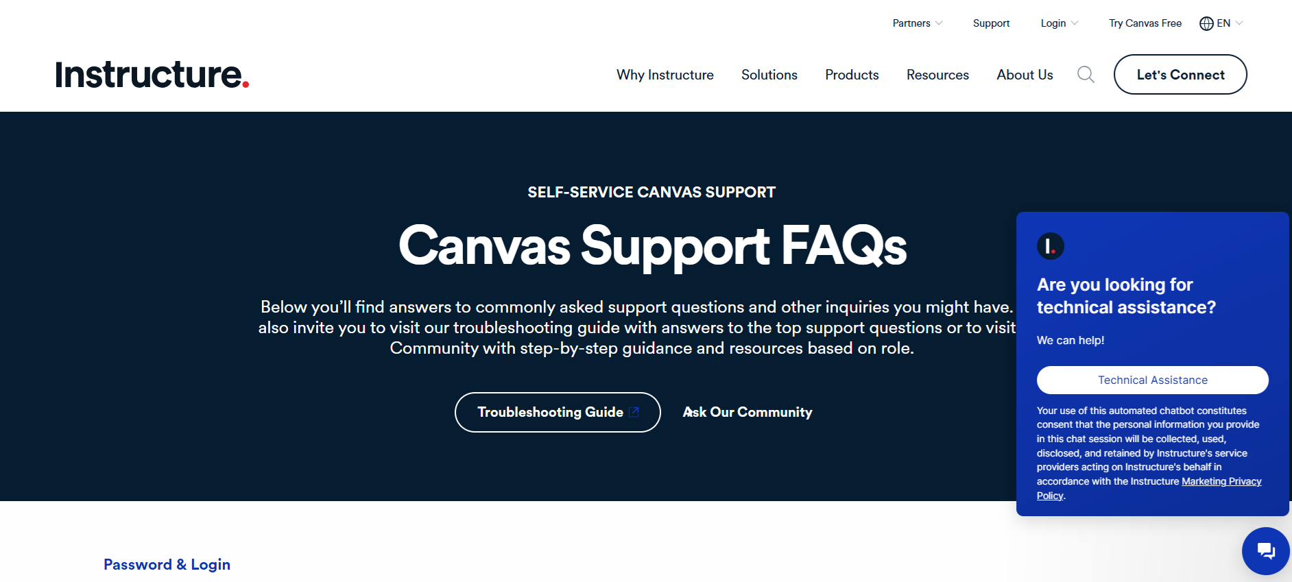 Canvas Support