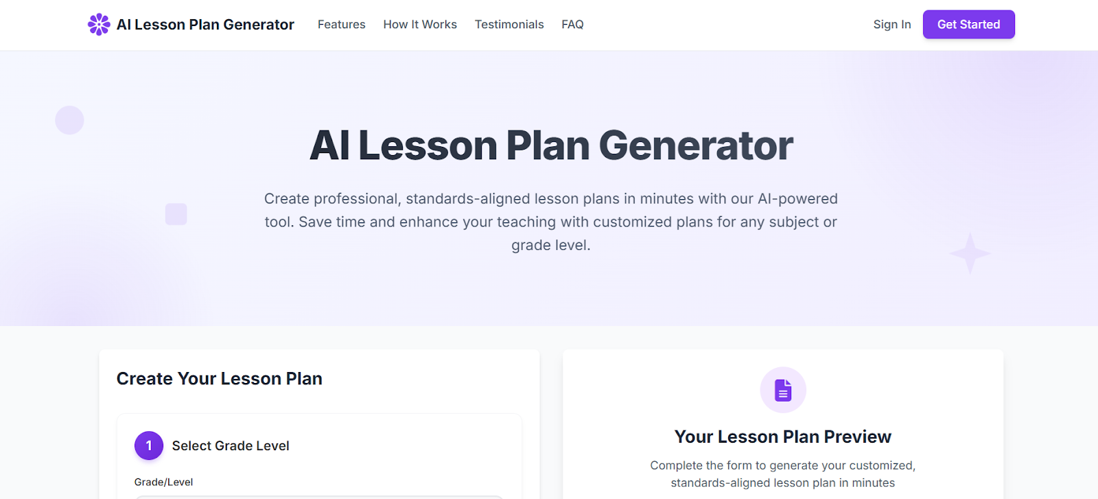 AI Lesson Plan Generator is a free tool designed to assist educators in creating professional
