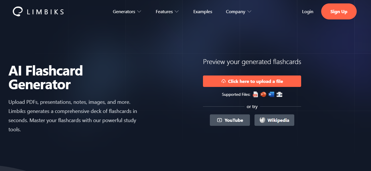 Limbiks home page