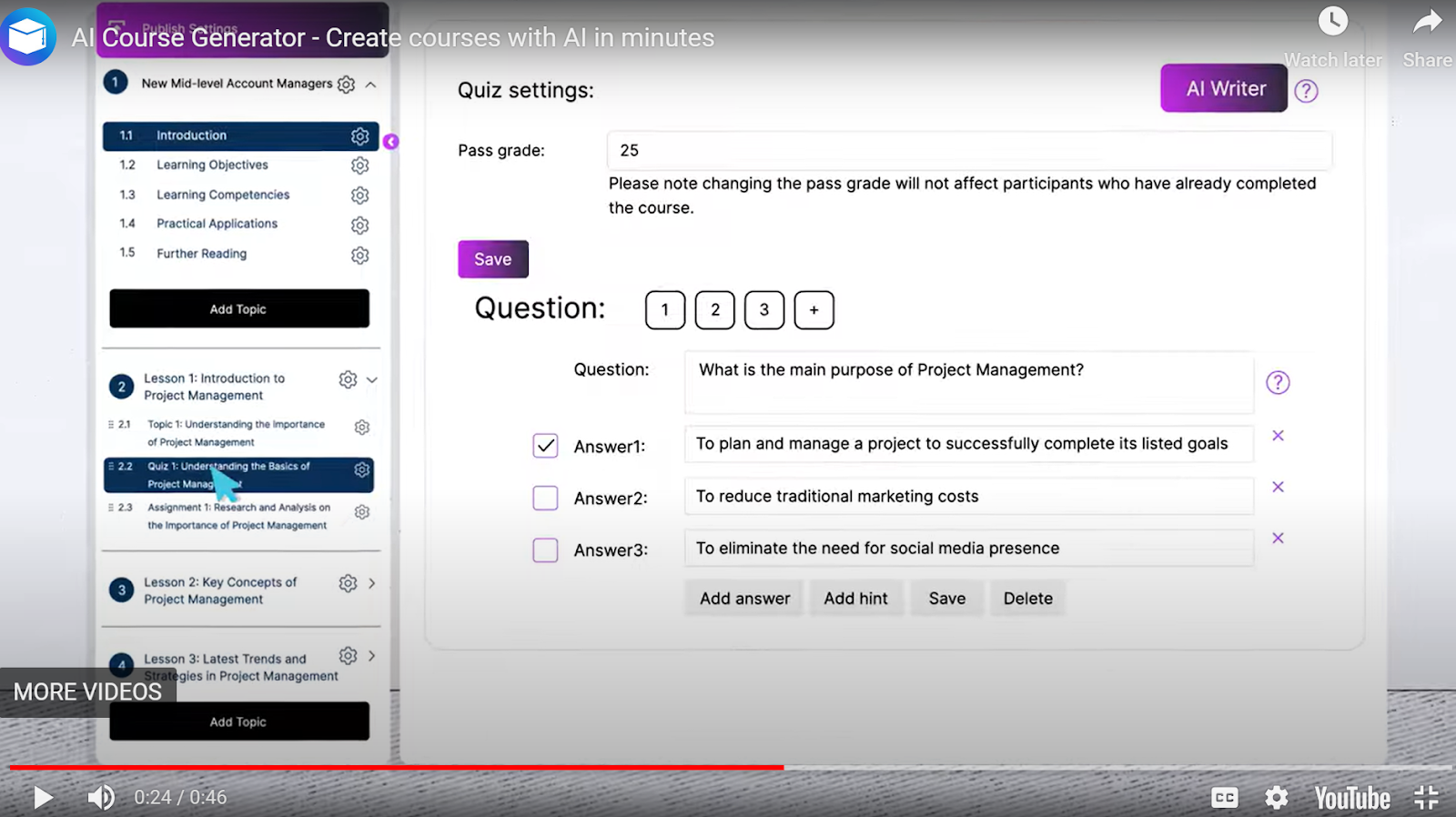 ai generated quizzes
