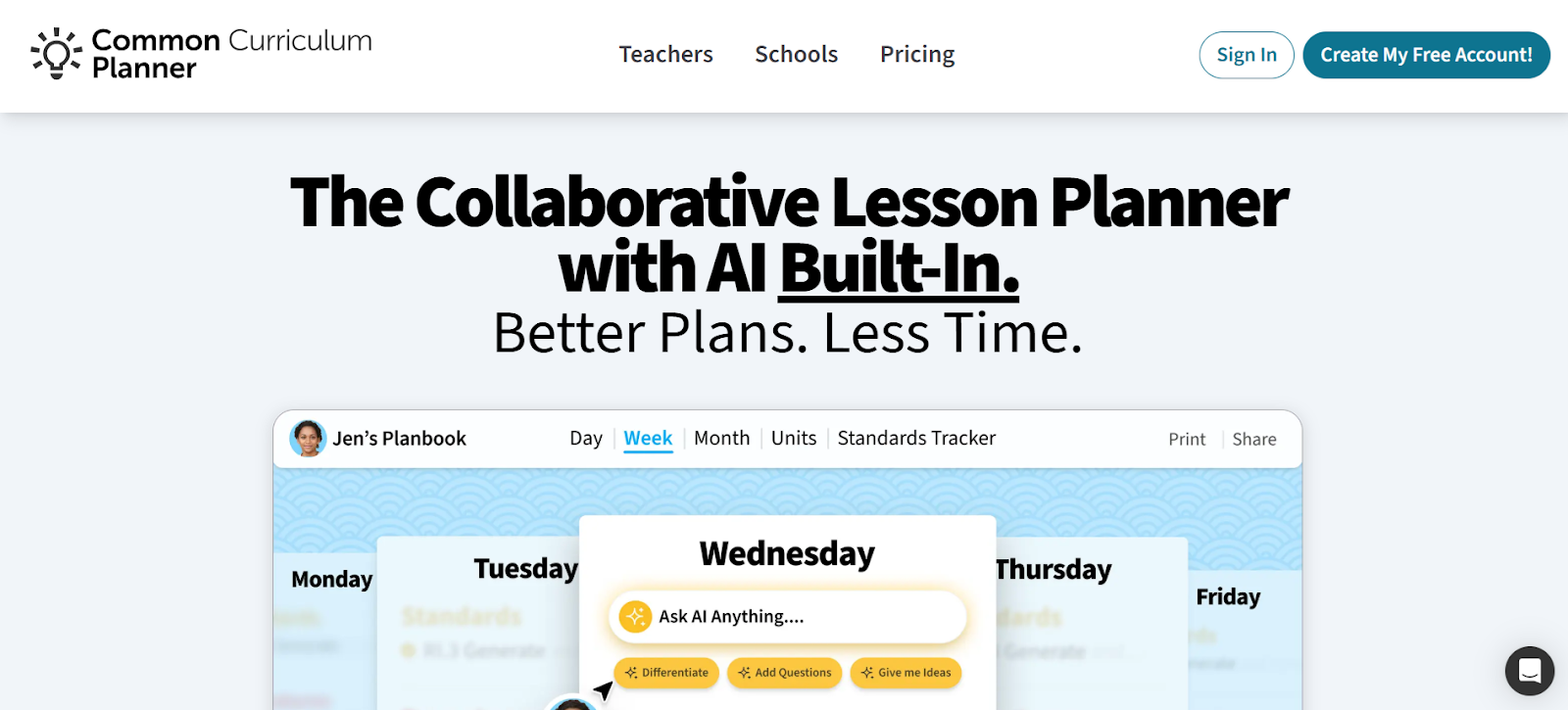 Common Curriculum offers a powerhouse solution for educators seeking full-year lesson planning with AI support