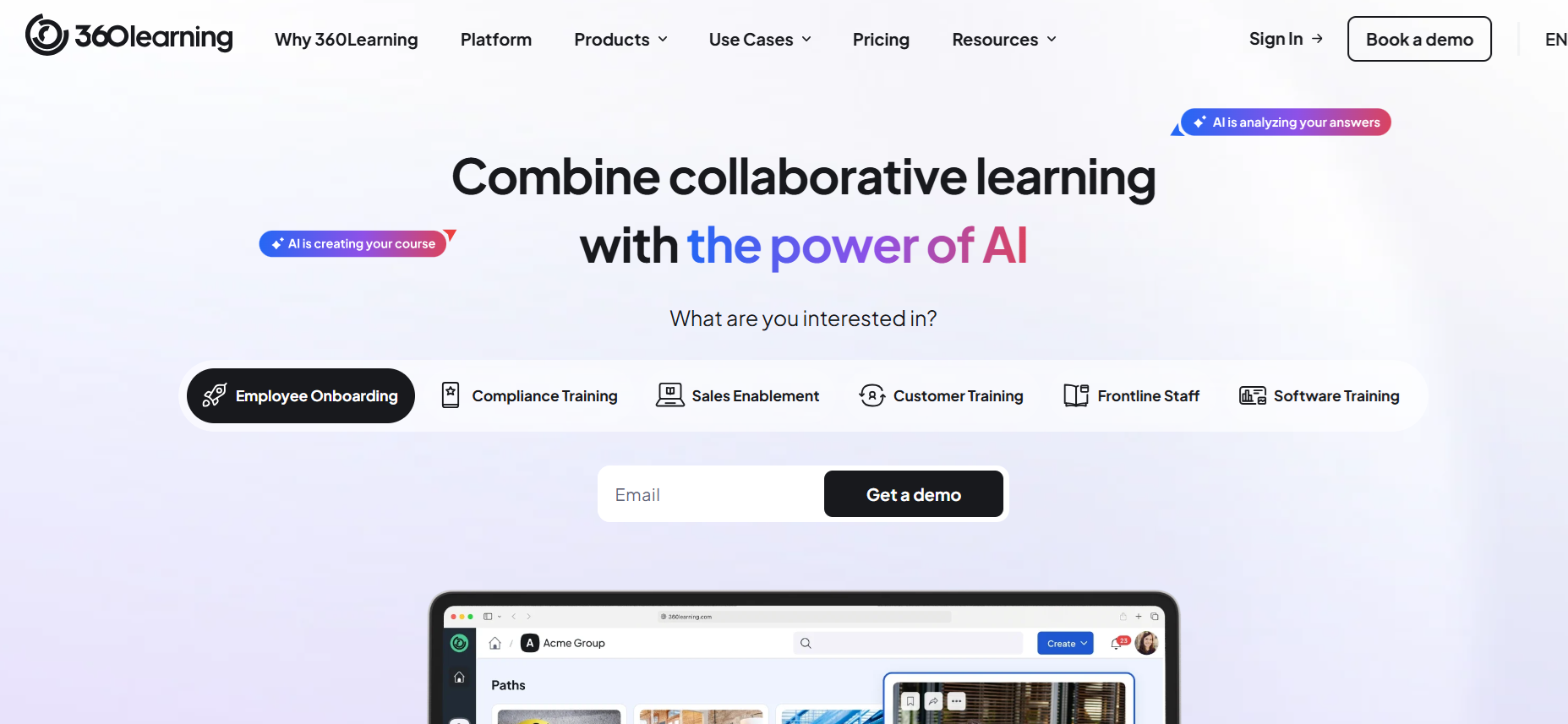Combine collaborative learning with the power of AI