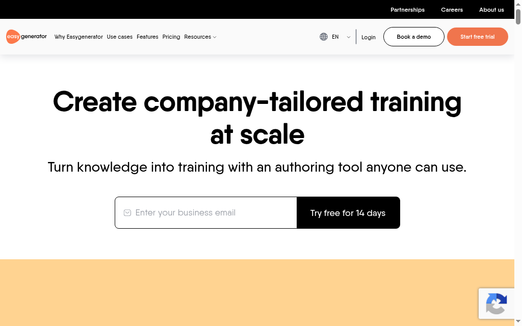 Easygenerator homepage