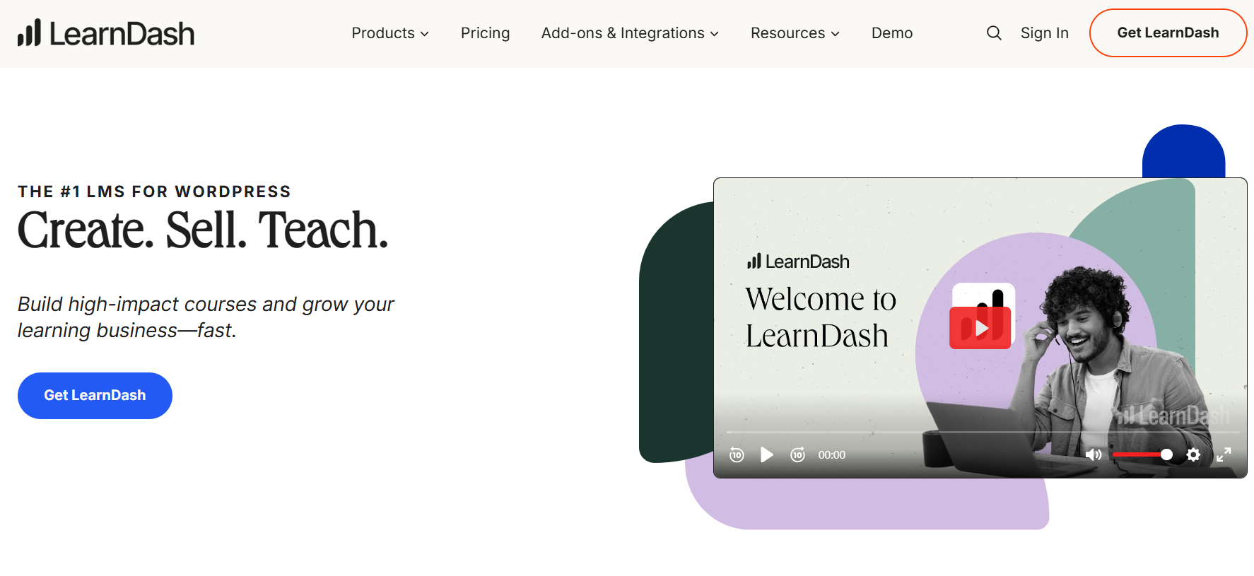 LearnDash homepage