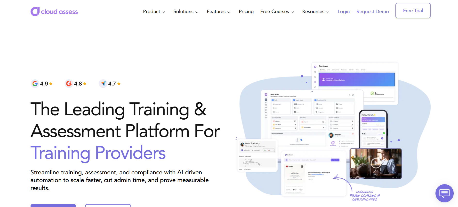 Cloud Access the leading training & assessment platform