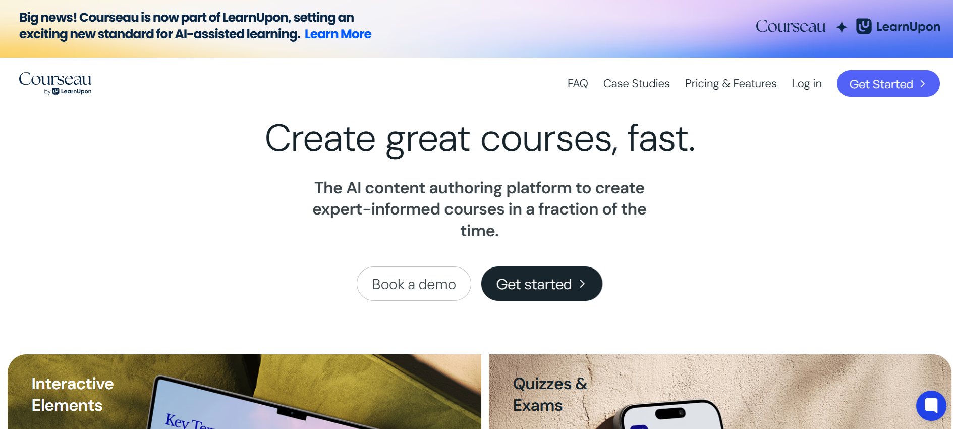 Courseau turns existing materials like slide decks, videos, and documents into structured online courses using AI