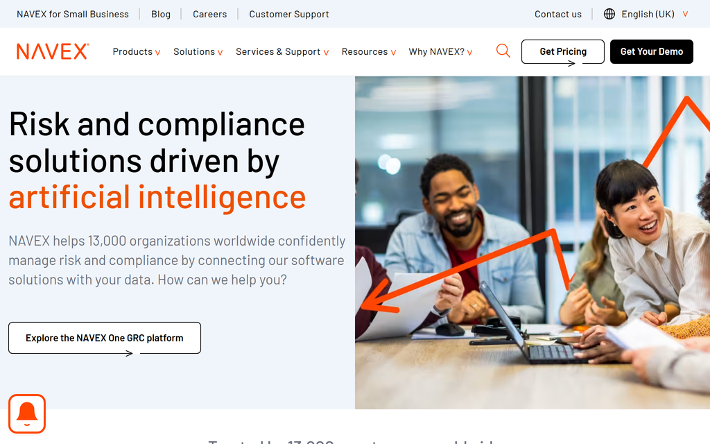 NAVEX homepage
