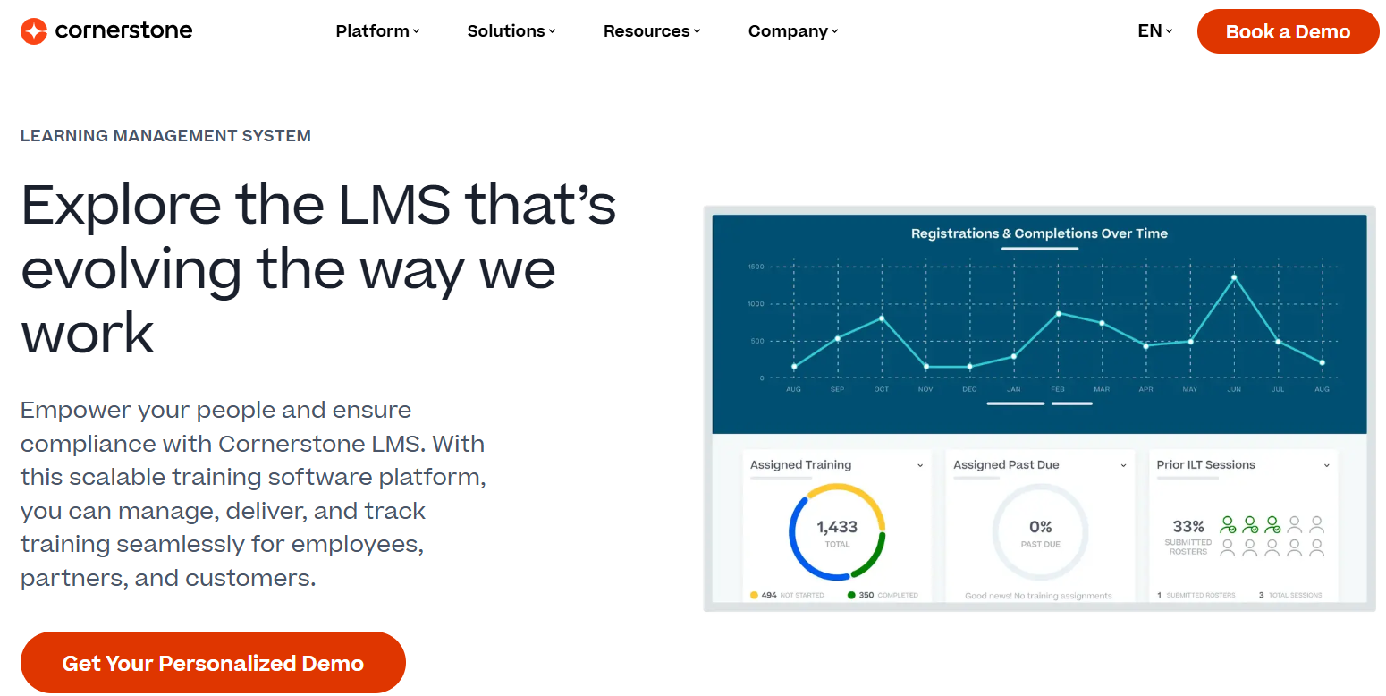 Cornerstone homepage