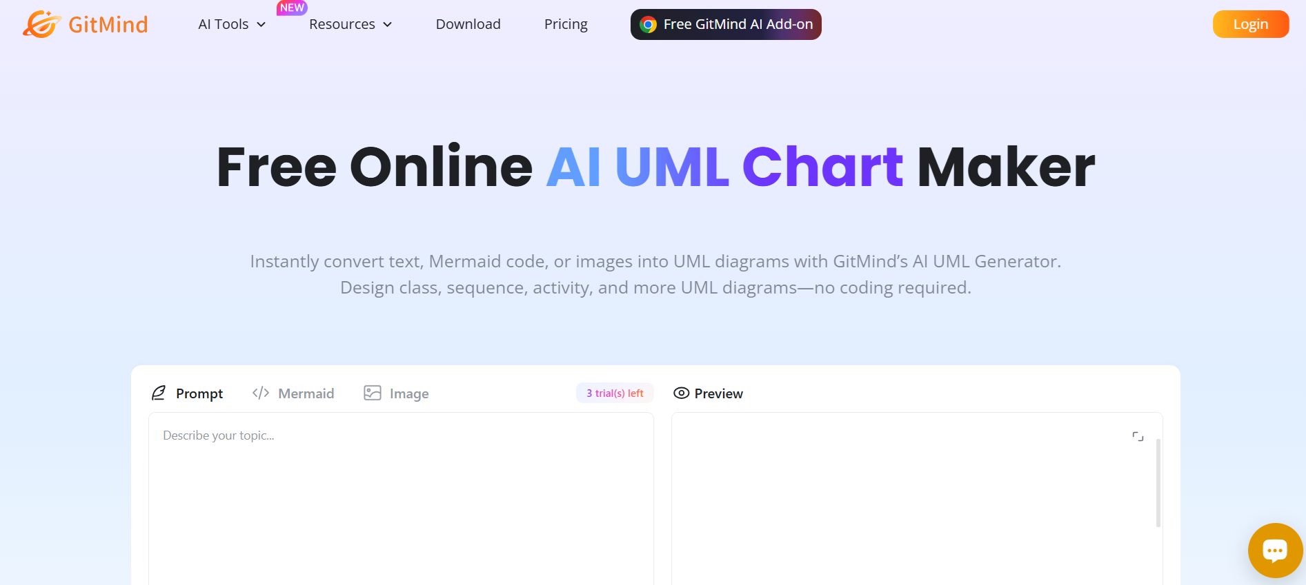 GitMind homepage