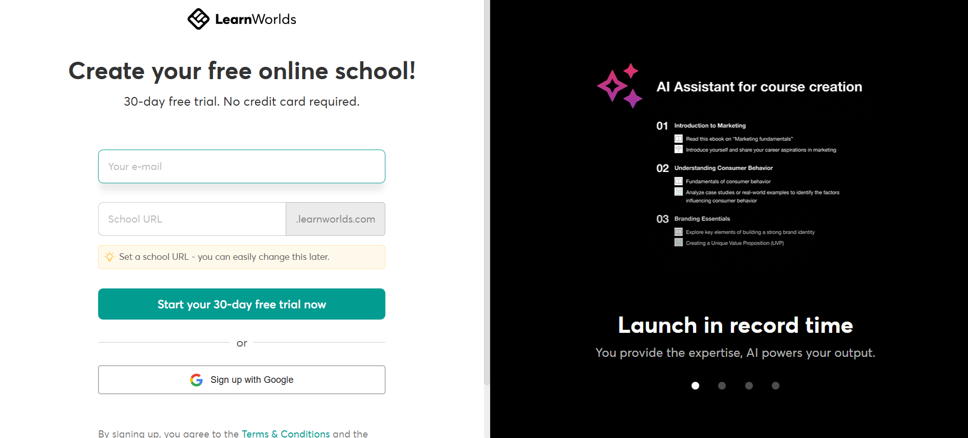 LearnWorlds Pricing Model