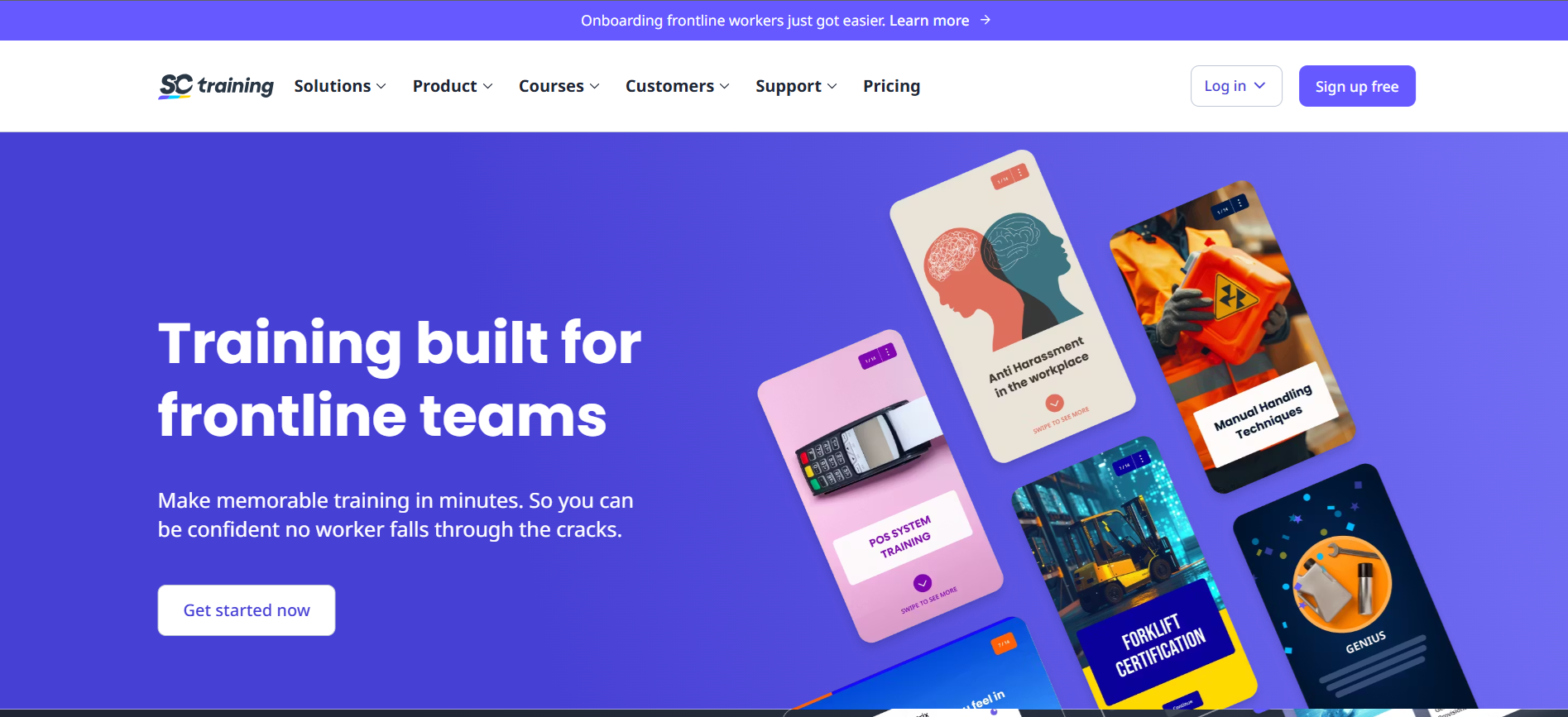 SC Training is a mobile-first course creation and training tool