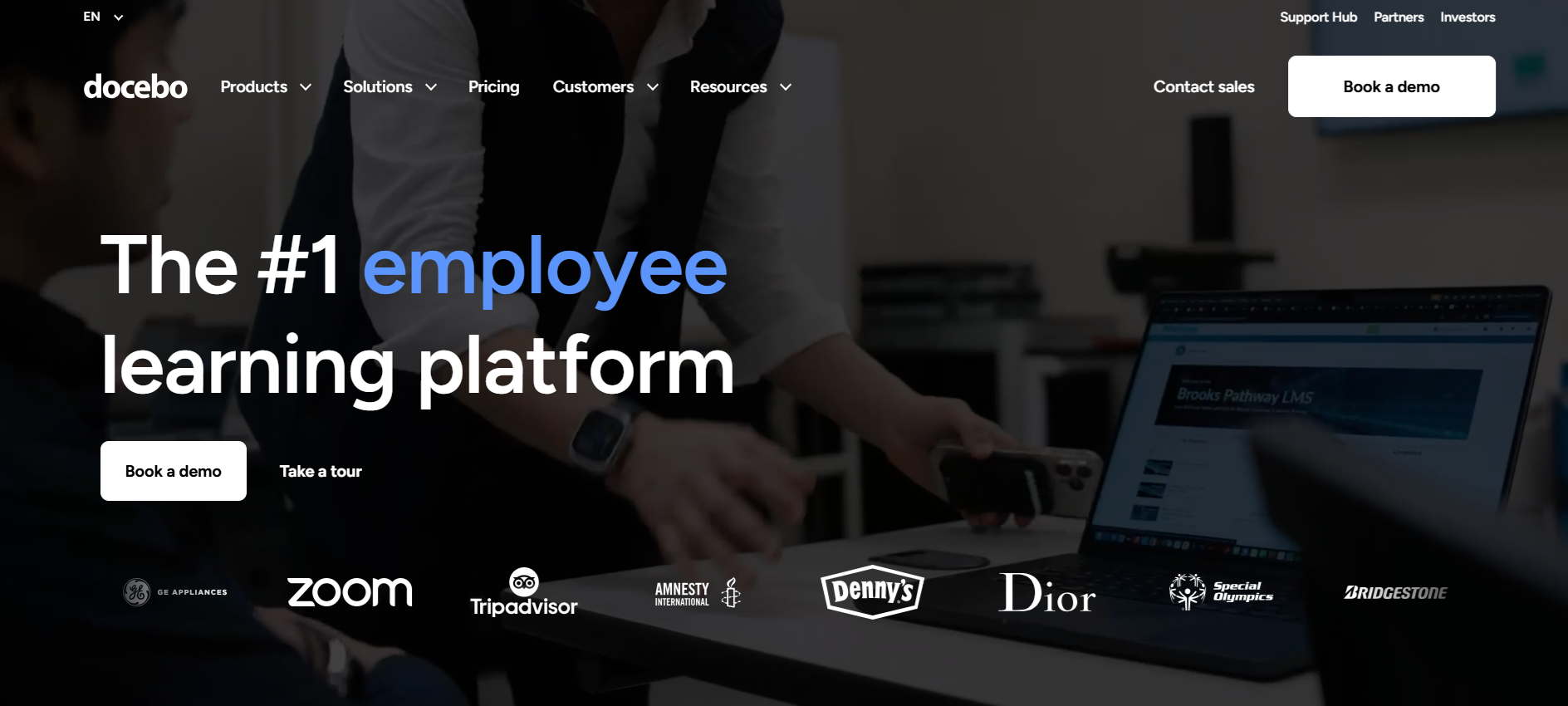 Docebo home page