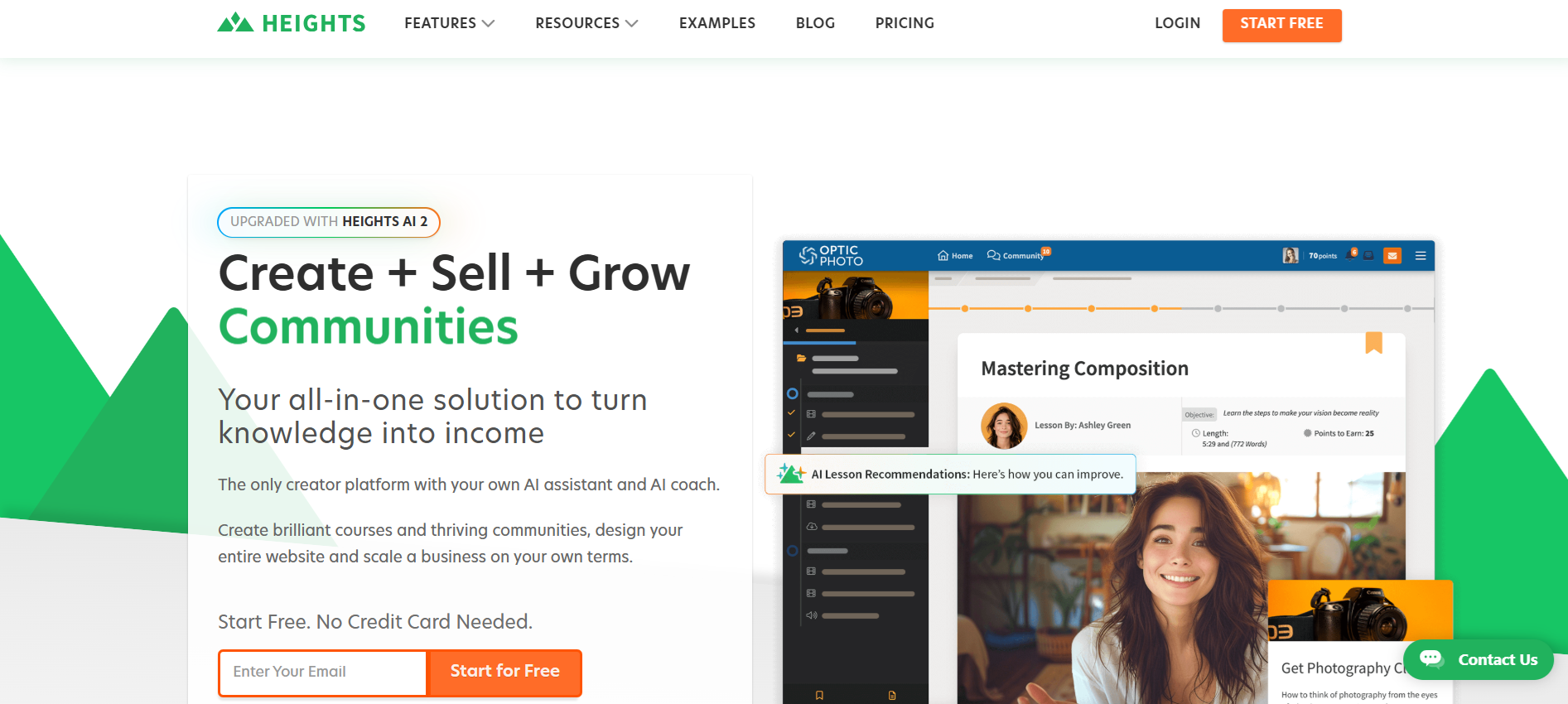 Heights AI focuses on helping creators produce online learning content with speed and simplicity