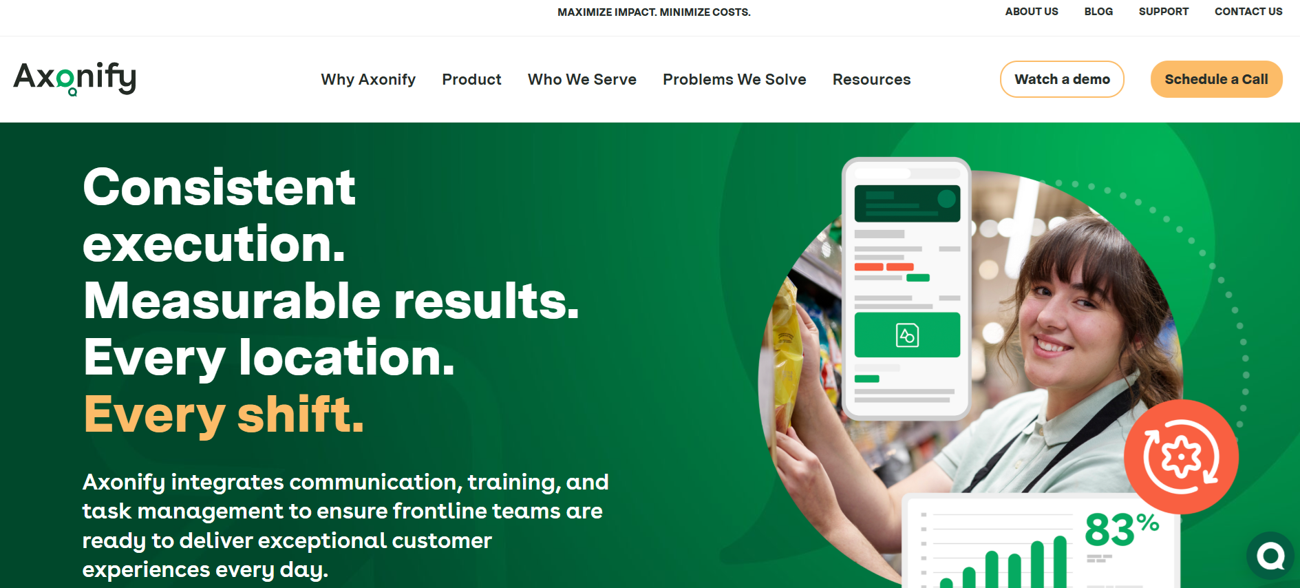 Axonify home page