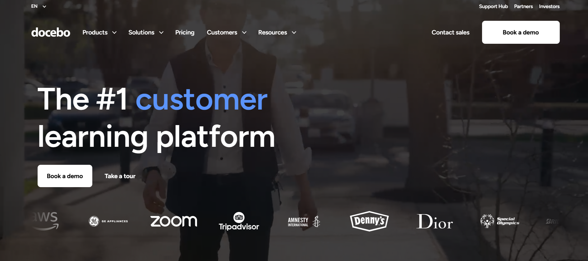 Docebo home page