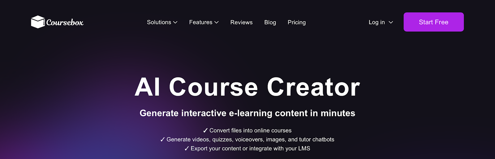 Coursebox AI course creator