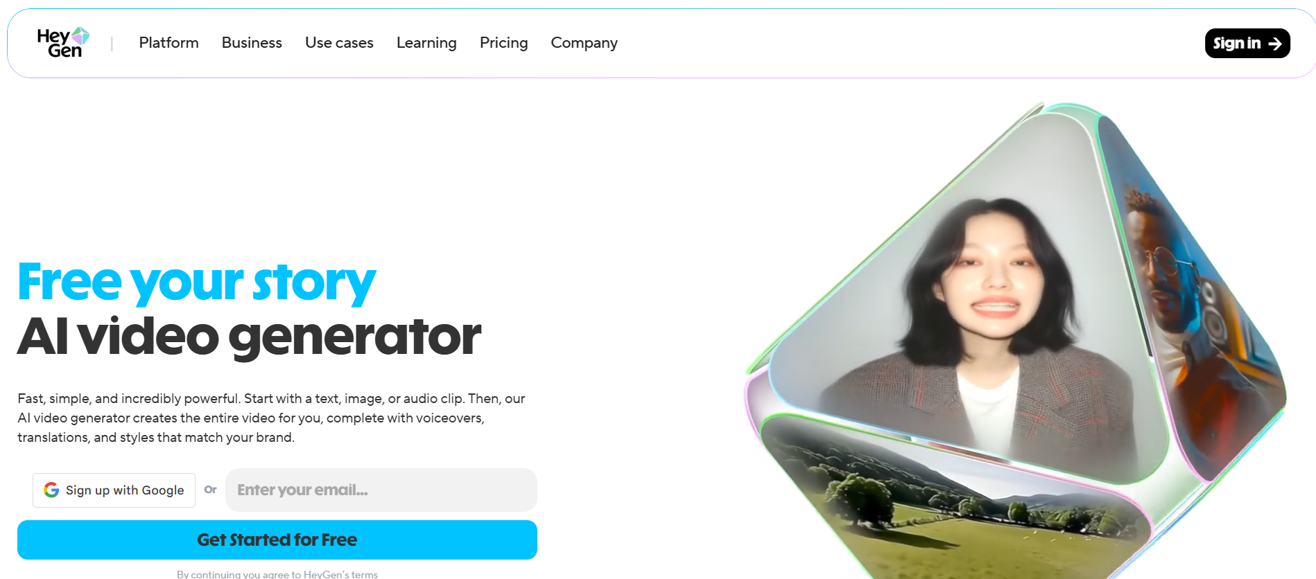 HeyGen AI video generator