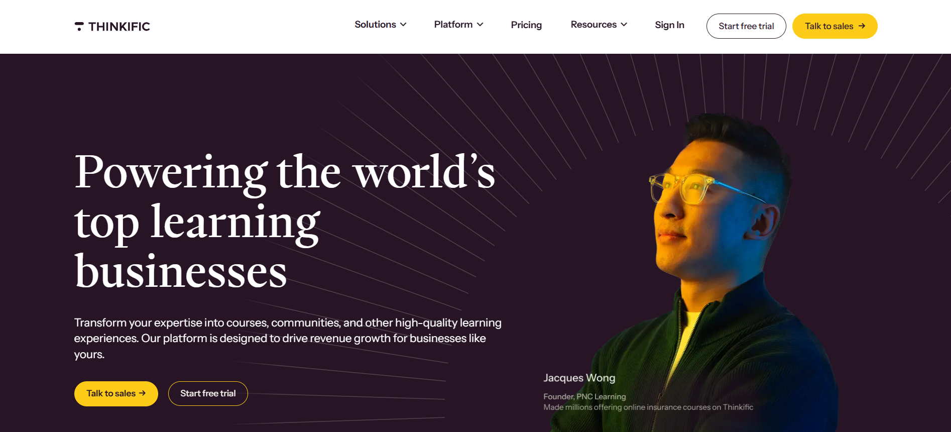 Powering the worlds top learning business