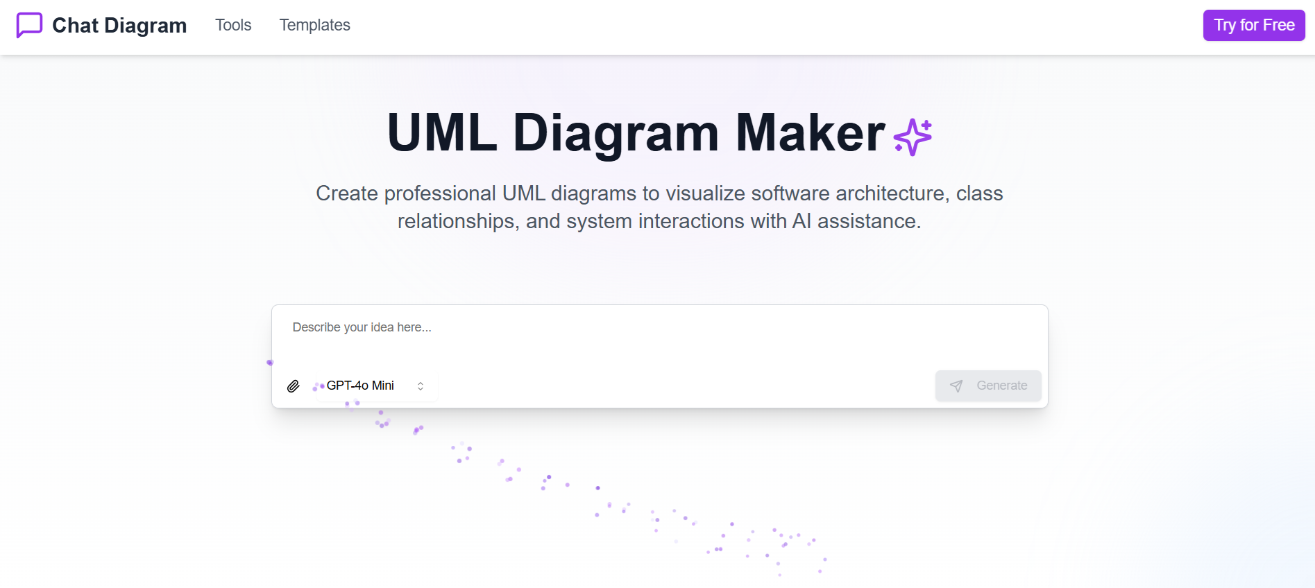 UML Chat Diagram maker