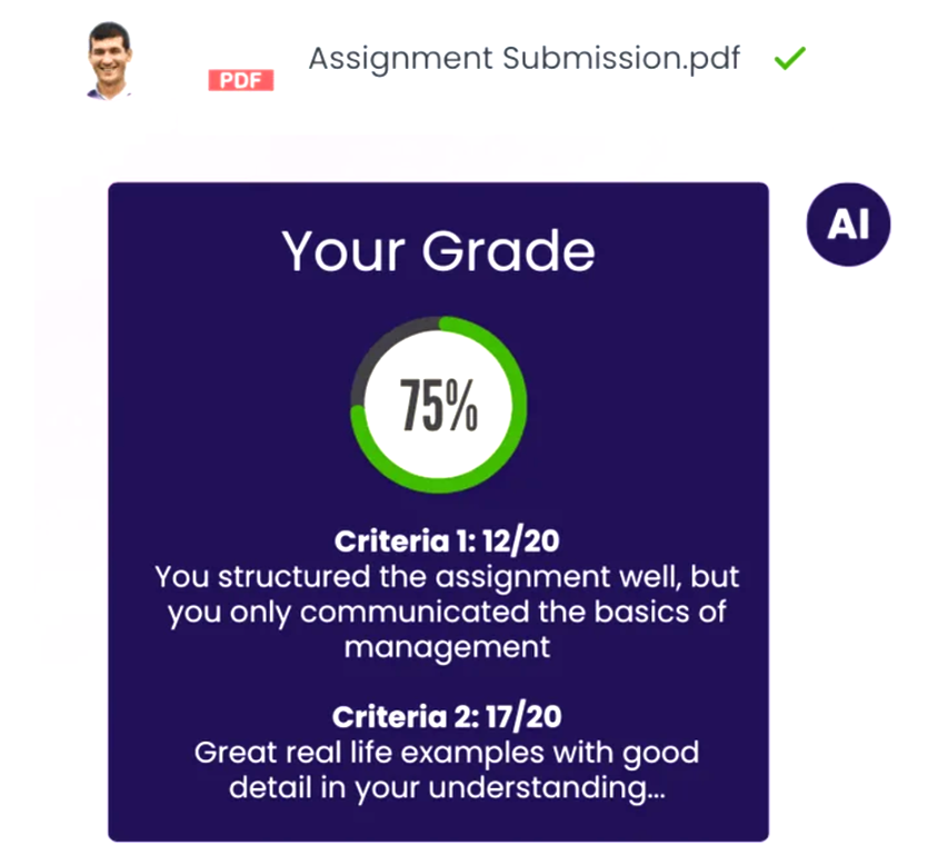 assignment submissions chatbot