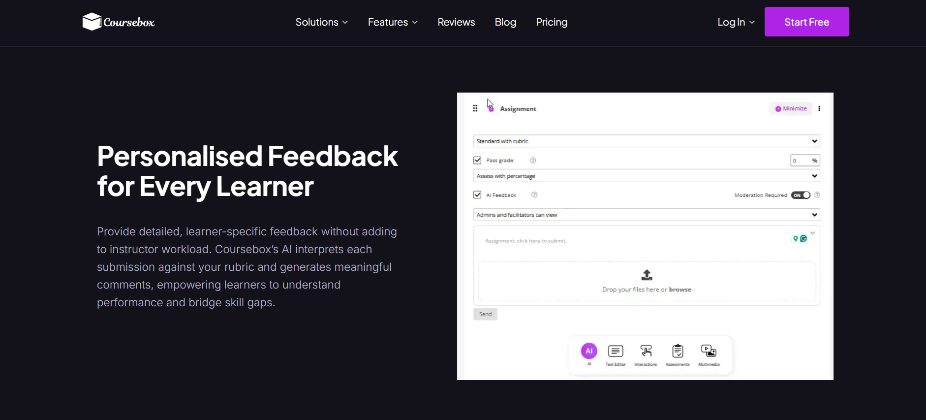 Personalised feedback for every learners
