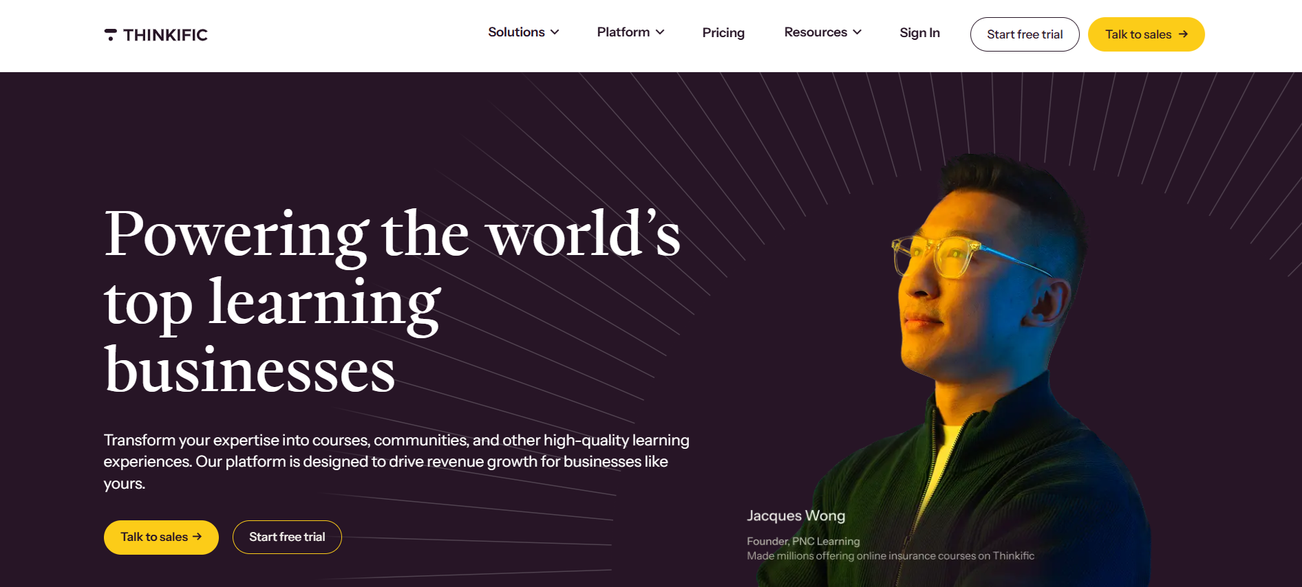 Powering the worlds top learning businesses