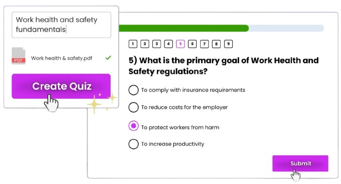 Coursebox Quiz generator