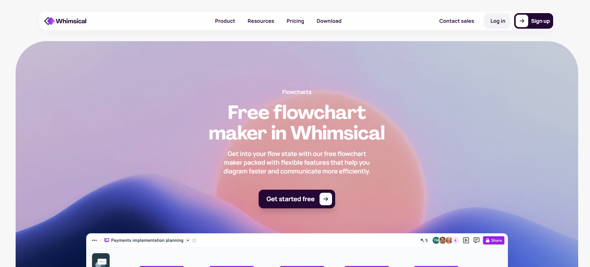 Whimsical homepage
