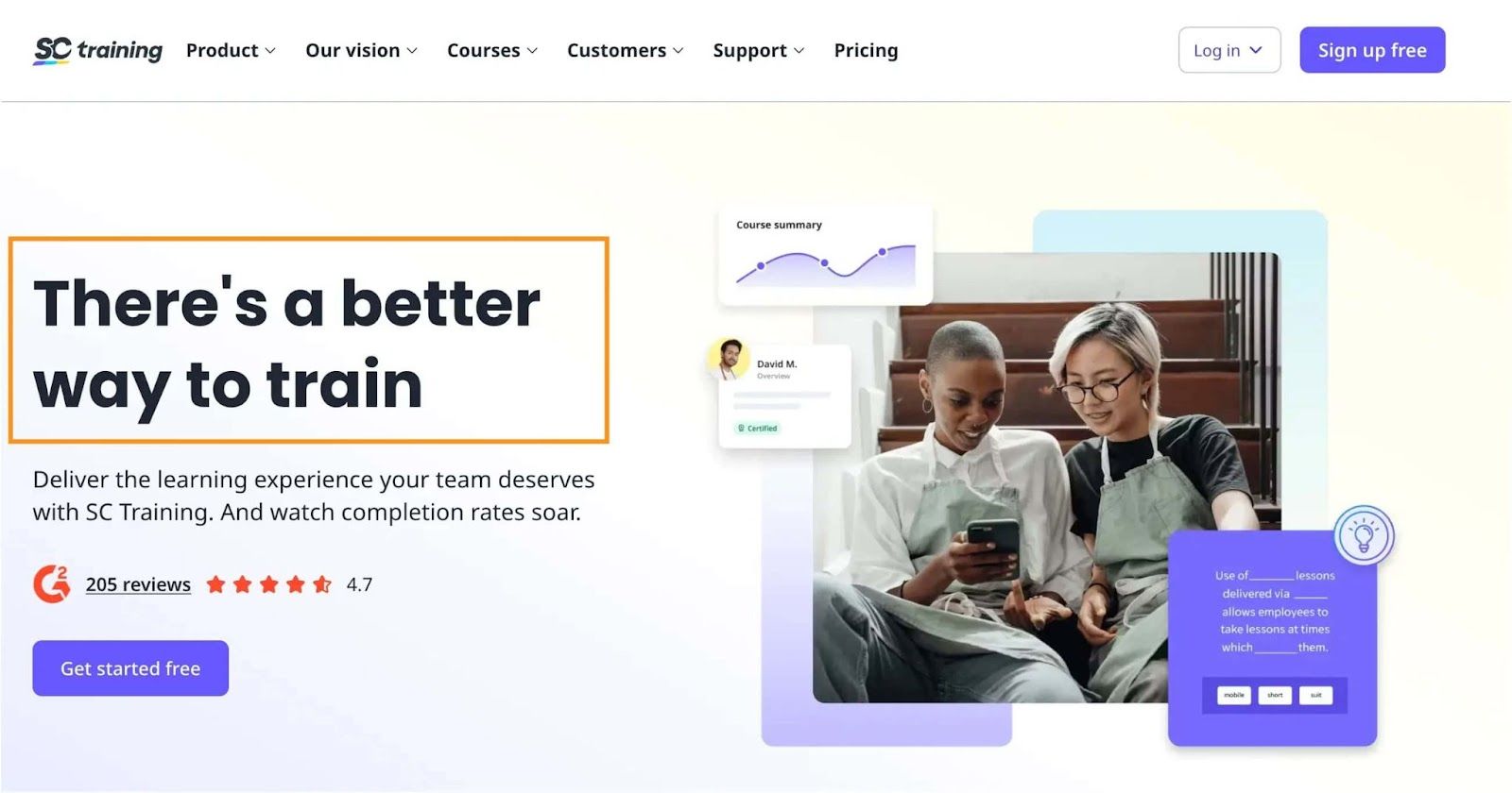 SC Training homepage