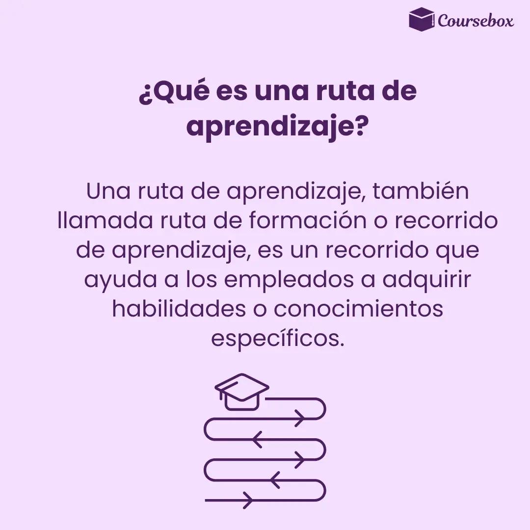 ¿Qué es una ruta de aprendizaje?